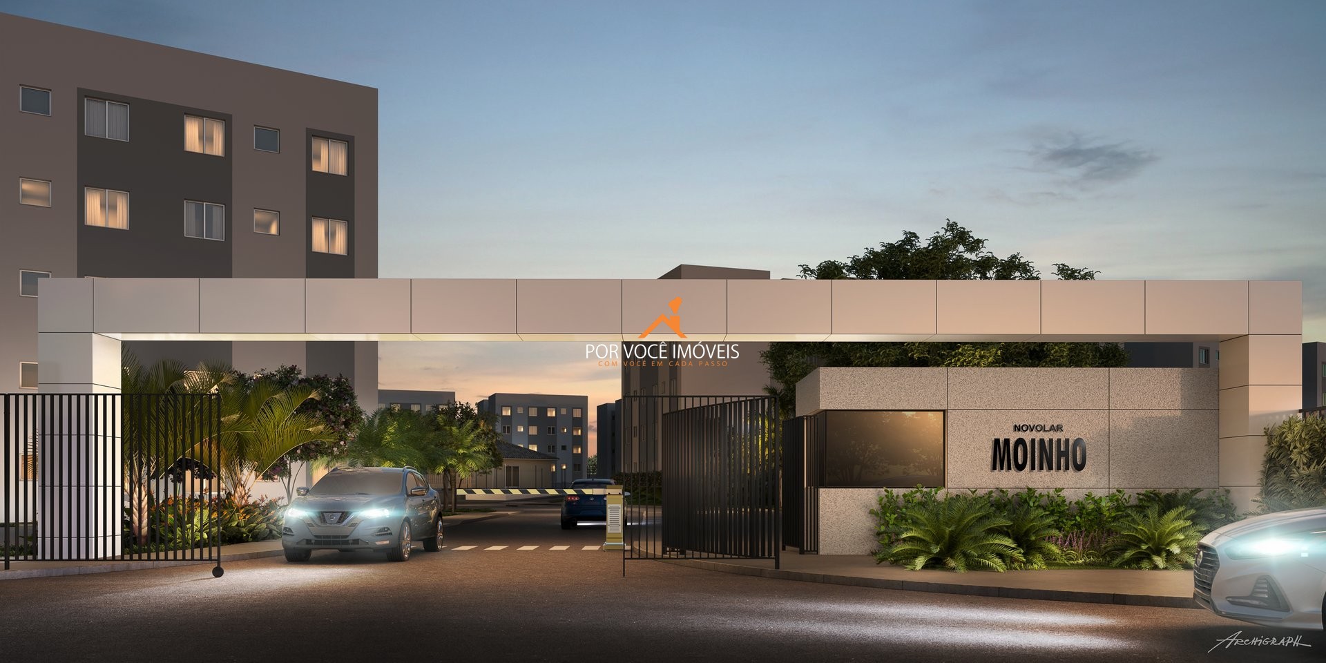 Apartamento com 2 quartos no Condomínio Moinho