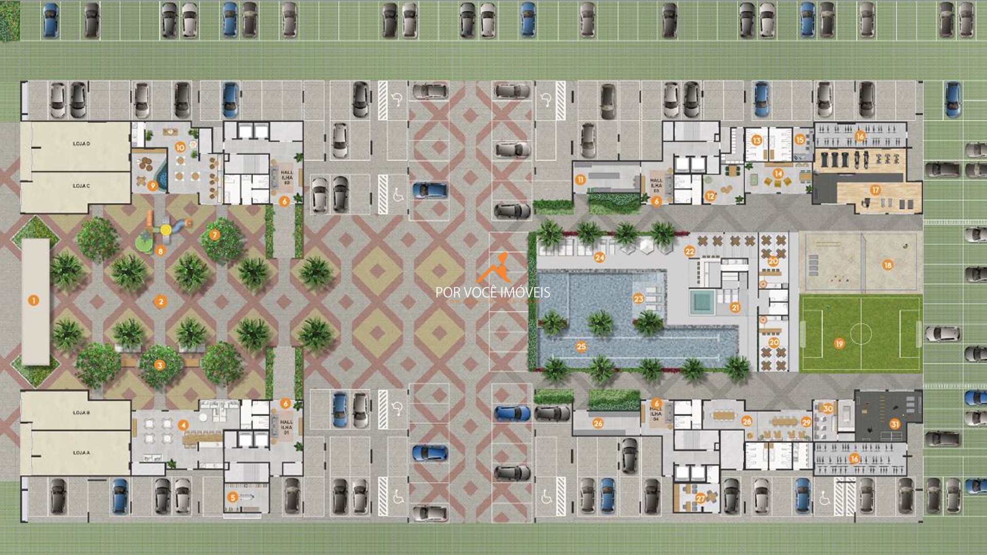 Apartamento com 2 quartos no Condomínio Kauai Pontal Oceânico