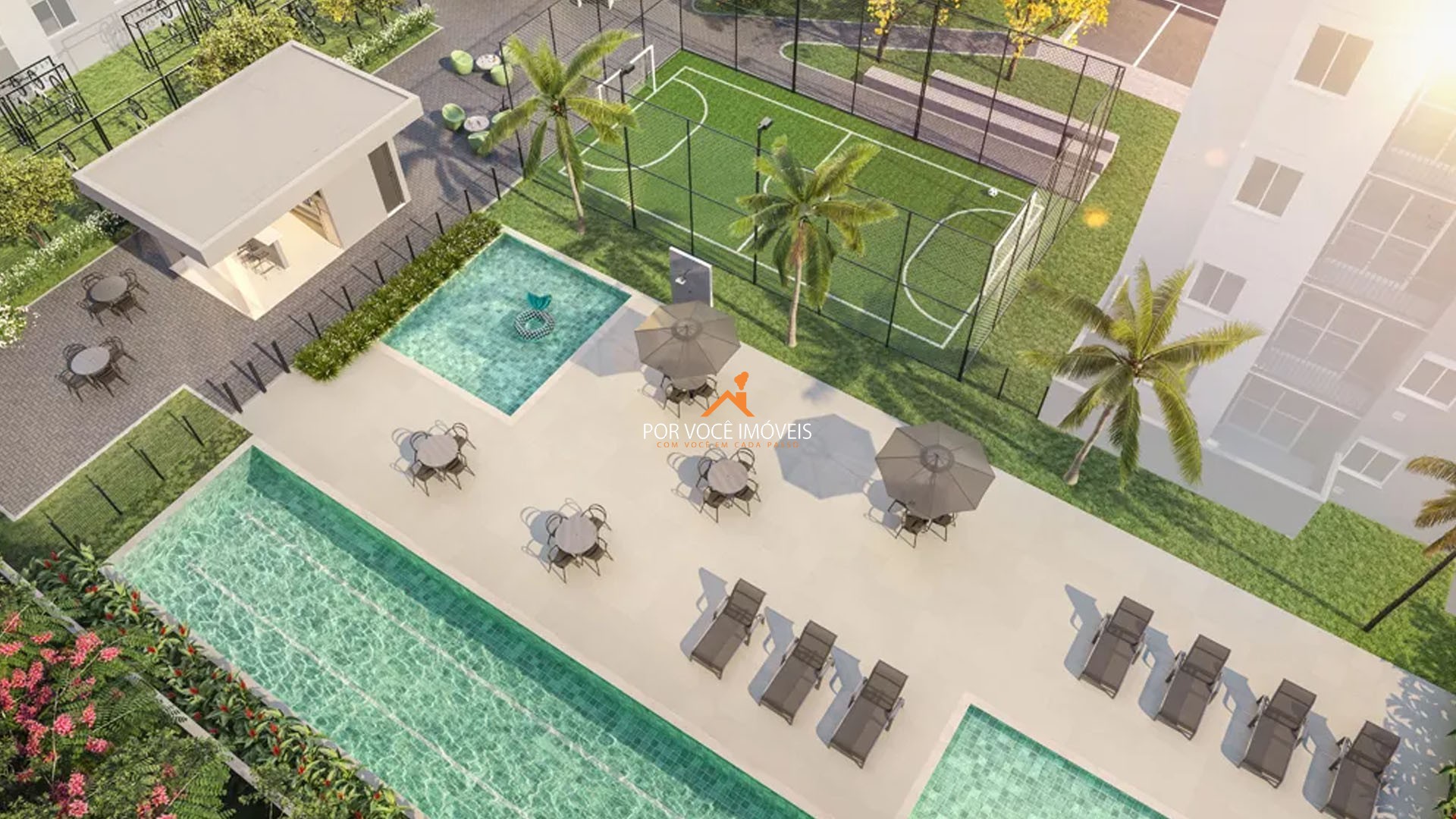 Apartamento Garden com 2 quartos e Suíte no Condomínio Park Village