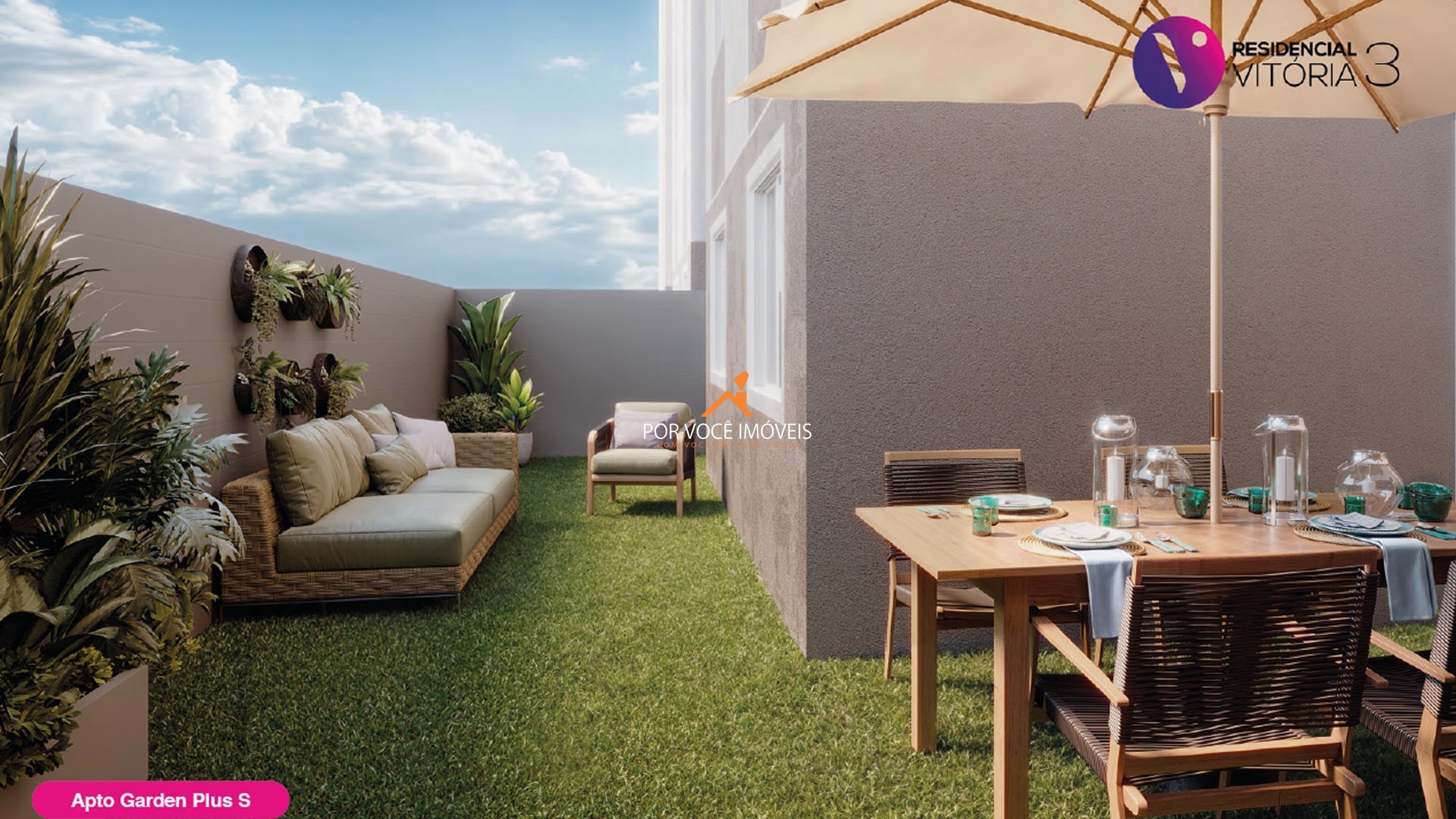 Apartamento Garden Plus S com 2 quartos no Condomínio Vitória 3
