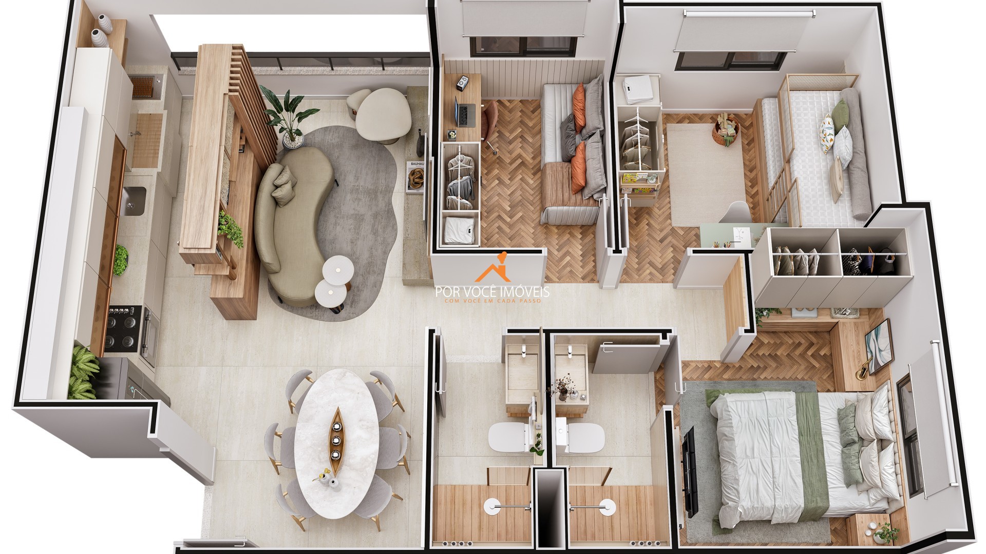 Apartamento com 2 quartos no Condomínio Oceanside