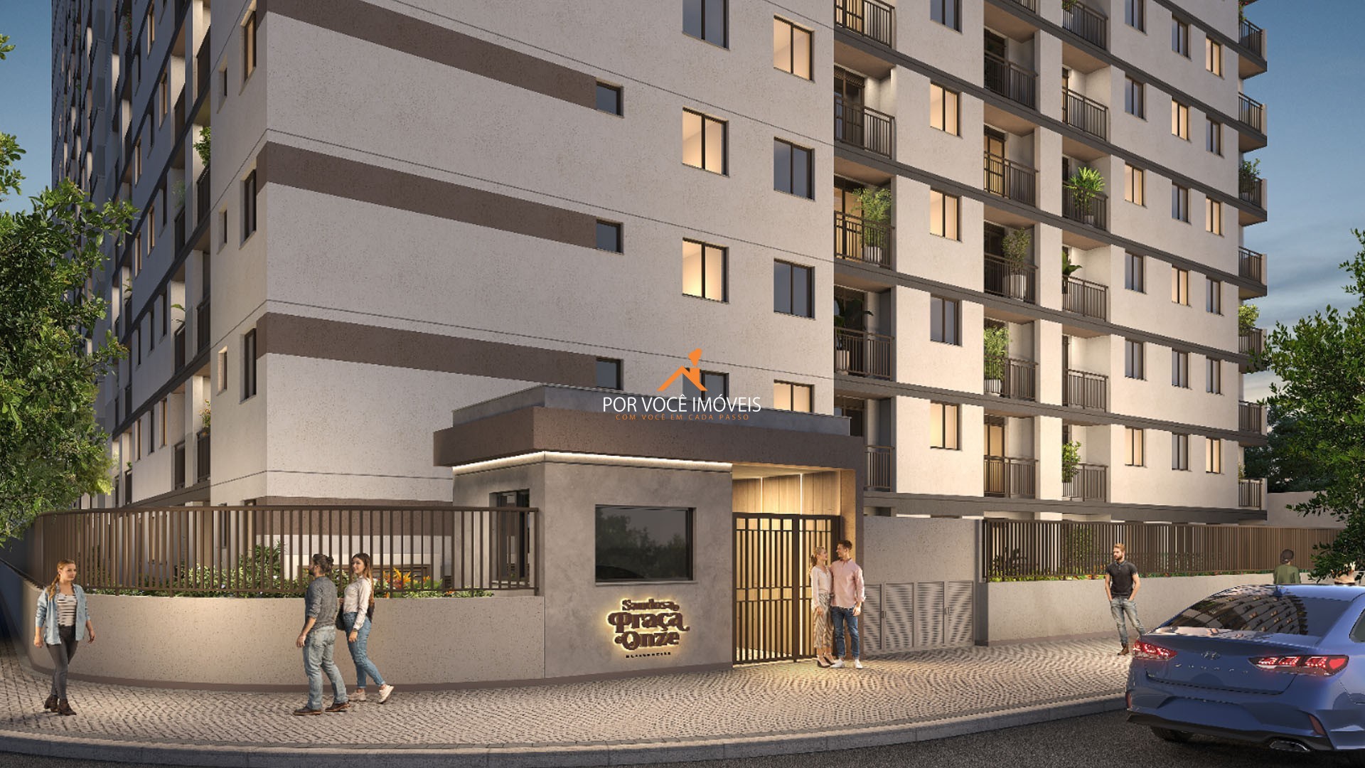 Studio com 32m² no Saudosa Praça Onze Residencial