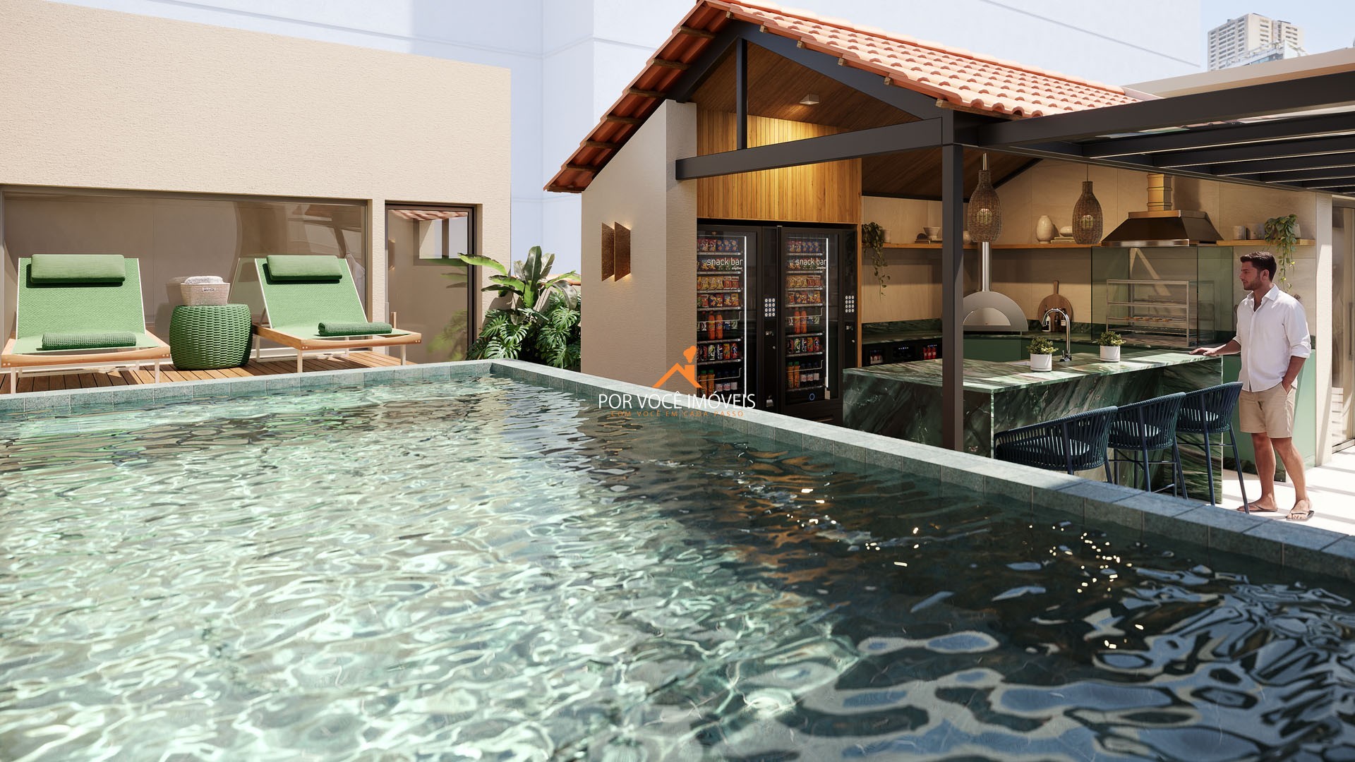 Studio com 28m² no Stay 360 Leblon