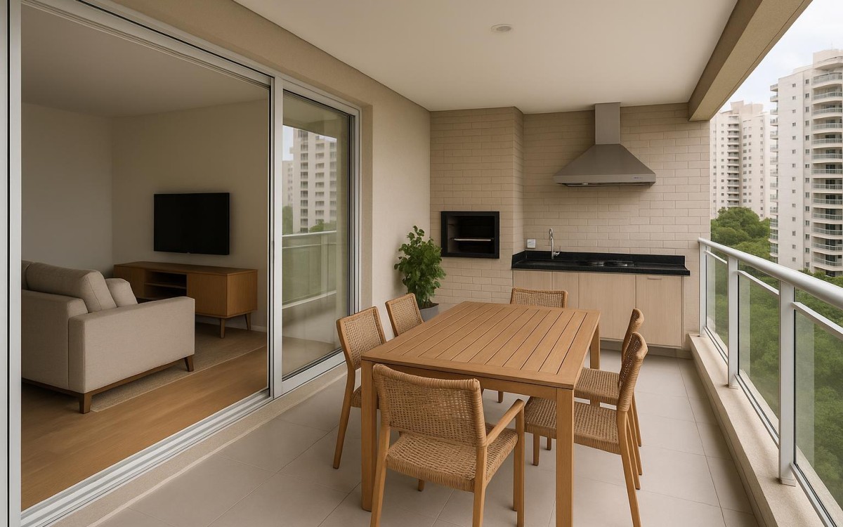 Apartamento com varanda gourmet vale o investimento? O impacto no uso do dia a dia e na revenda